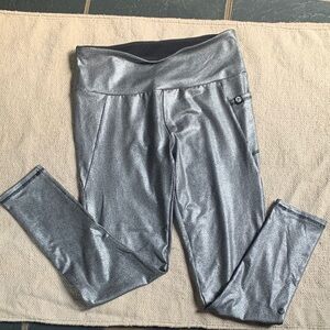 Gottex Silver Metallic Leggings